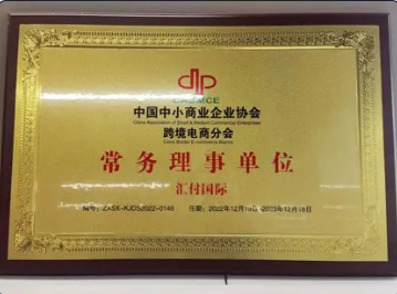 汇付国际跨境电商协会担任常务理事单位